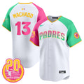 Men's Padres 2024 San Diego City Style Vapor Premier Limited Jersey - All Stitched - Alternate, Manny Machado