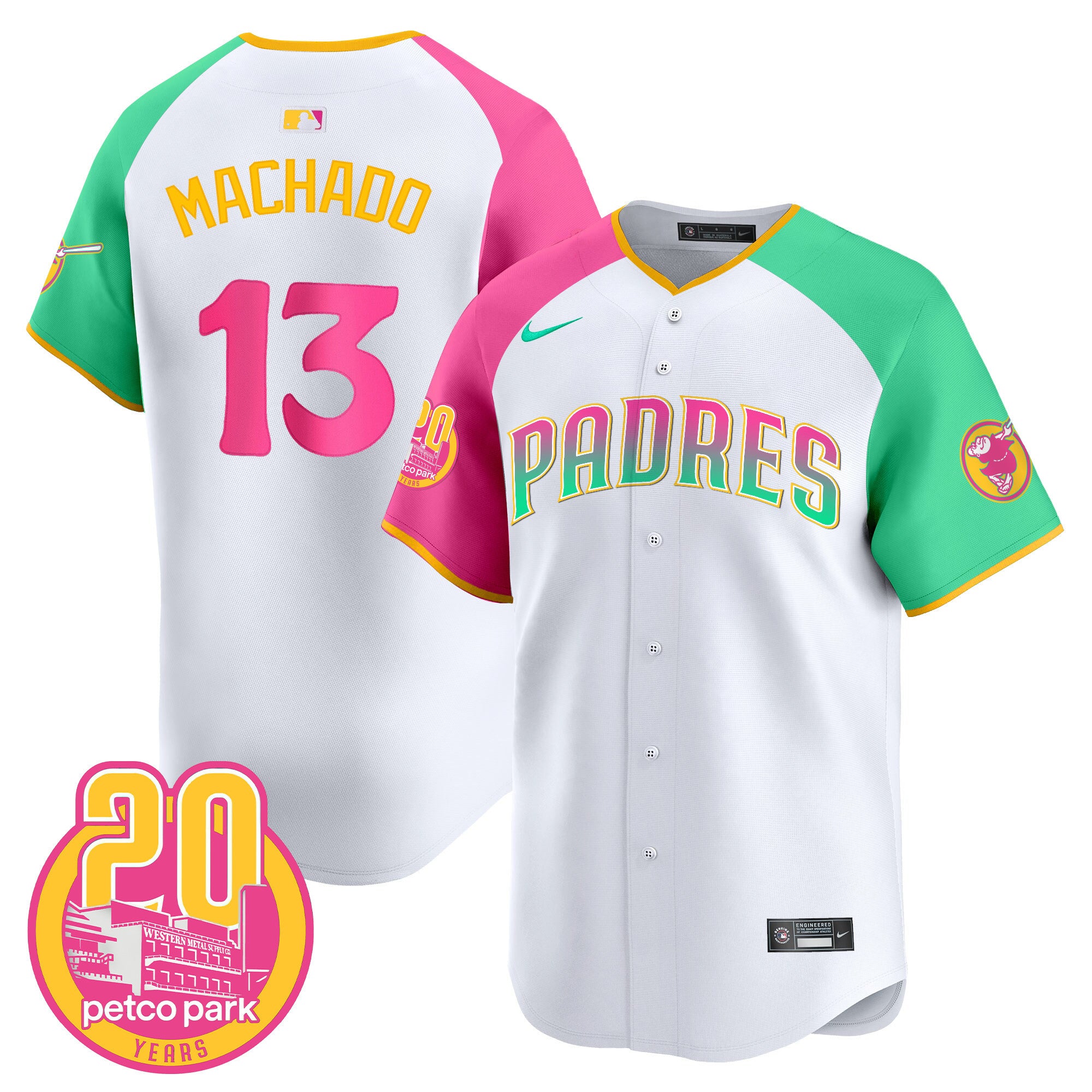 Men's Padres 2024 San Diego City Style Vapor Premier Limited Jersey - All Stitched - Alternate, Manny Machado