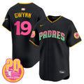 Men's Padres 2024 San Diego City Style Vapor Premier Limited Jersey - All Stitched - Black, Tony Gwynn