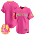 Men's Padres 2024 San Diego City Style Vapor Premier Limited Jersey - All Stitched - Pink, Team