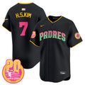 Men's Padres 2024 San Diego City Style Vapor Premier Limited Jersey - All Stitched - Black, Ha-Seong Kim