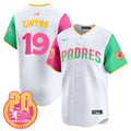Men's Padres 2024 San Diego City Style Vapor Premier Limited Jersey - All Stitched - Color Sleeves, Tony Gwynn