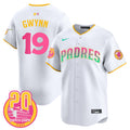 Men's Padres 2024 San Diego City Style Vapor Premier Limited Jersey - All Stitched - White, Tony Gwynn