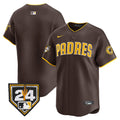Men's Padres 2024 Spring Training Patch Vapor Premier Limited Jersey - All Stitched - Brown, Team