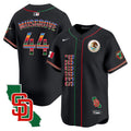 Men's Padres Mexico California Patch Vapor Premier Limited Jersey V2 - All Stitched - Black, Joe Musgrove