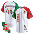 Men's Padres Mexico California Patch Vapor Premier Limited Jersey V2 - All Stitched - Alternate, Joe Musgrove