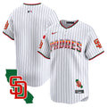 Men's Padres Mexico California Patch Vapor Premier Limited Jersey V3 - All Stitched - Pinstripe, Team