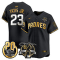 Men's Padres Tony Gwynn & Petco Park 20th Patch Vapor Premier Limited Jersey - All Stitched