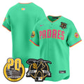 Men's Padres Tony Gwynn & Petco Park 20th Patch Vapor Premier Limited Jersey V2 - All Stitched - Aqua, Team