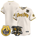 Men's Padres Tony Gwynn & Petco Park 20th Patch Vapor Premier Limited Jersey V3 - All Stitched - Cream, Team