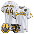 Men's Padres Tony Gwynn & Petco Park 20th Patch Vapor Premier Limited Jersey V3 - All Stitched - Pinstripe, Joe Musgrove
