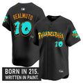 Men's Philadelphia Phillies 'Graffiti Broad Street Edition 'Vapor Premier Limited Jersey V2 - All Stitched - Black, J.T.Realmuto