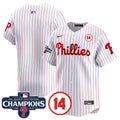 Men's Phillies 2024 NL East Division Champions & Pete Rose Patch Vapor Premier Limited Jersey - All Stitched - White, Team
