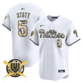 Men's Phillies Armed Forces Day Vapor Premier Limited Jersey - All Stitched - White, Bryson Stott