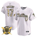 Men's Phillies Armed Forces Day Vapor Premier Limited Jersey - All Stitched - Pinstripe, Rhys Hoskins