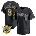 Men's Phillies Armed Forces Day Vapor Premier Limited Jersey - All Stitched - Black, Nick Castellanos