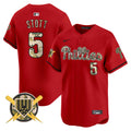 Men's Phillies Armed Forces Day Vapor Premier Limited Jersey - All Stitched - Red, Bryson Stott