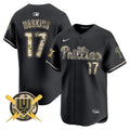 Men's Phillies Armed Forces Day Vapor Premier Limited Jersey - All Stitched - Black, Rhys Hoskins