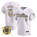 Men's Phillies Armed Forces Day Vapor Premier Limited Jersey - All Stitched - Pinstripe, Bryson Stott