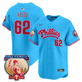 Men's Phillies Cole Hamels Patch Vapor Premier Limited Jersey - All Stitched - Light Blue, Jason Kelce