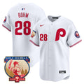 Men's Phillies Cole Hamels Patch Vapor Premier Limited Jersey - All Stitched - White Limited, Alec Bohm