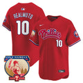 Men's Phillies Cole Hamels Patch Vapor Premier Limited Jersey - All Stitched - Red, J.T.Realmuto