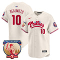 Men's Phillies Cole Hamels Patch Vapor Premier Limited Jersey - All Stitched - Cream, J.T.Realmuto