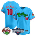 Men's Phillies Phanatic 2024 NL East Division Champions Vapor Premier Limited Jersey - All Stitched - Light Blue, J.T.Realmuto