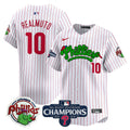 Men's Phillies Phanatic 2024 NL East Division Champions Vapor Premier Limited Jersey - All Stitched - White Pinstripe, J.T.Realmuto
