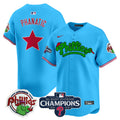Men's Phillies Phanatic 2024 NL East Division Champions Vapor Premier Limited Jersey - All Stitched - Light Blue, Phanatic