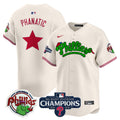 Men's Phillies Phanatic 2024 NL East Division Champions Vapor Premier Limited Jersey - All Stitched - Cream, Phanatic