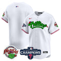 Men's Phillies Phanatic 2024 NL East Division Champions Vapor Premier Limited Jersey - All Stitched - White, Team