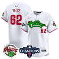 Men's Phillies Phanatic 2024 NL East Division Champions Vapor Premier Limited Jersey - All Stitched - White, Jason Kelce