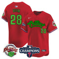 Men's Phillies Phanatic 2024 NL East Division Champions Vapor Premier Limited Jersey - All Stitched - Red, Alec Bohm