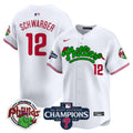 Men's Phillies Phanatic 2024 NL East Division Champions Vapor Premier Limited Jersey - All Stitched - White, Kyle Schwarber