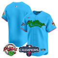 Men's Phillies Phanatic 2024 NL East Division Champions Vapor Premier Limited Jersey - All Stitched - Light Blue, Team