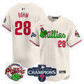 Men's Phillies Phanatic 2024 NL East Division Champions Vapor Premier Limited Jersey V2 - All Stitched - Cream, Alec Bohm
