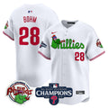 Men's Phillies Phanatic 2024 NL East Division Champions Vapor Premier Limited Jersey V2 - All Stitched - White, Alec Bohm