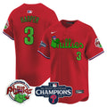 Men's Phillies Phanatic 2024 NL East Division Champions Vapor Premier Limited Jersey V2 - All Stitched - Red, Bryce Harper