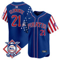 Men's Pittsburgh Pirates 2024 Fourth of July Vapor Premier Limited Jersey - All Stitched - Royal, Roberto Clemente