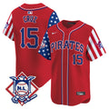 Men's Pittsburgh Pirates 2024 Fourth of July Vapor Premier Limited Jersey - All Stitched - Red, Oneil Cruz