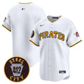 Men's Pittsburgh Pirates 412 Patch Vapor Premier Limited Jersey V3 - All Stitched - White, Team