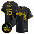Men's Pittsburgh Pirates Wiz Khalifa Vapor Premier Limited Jersey - All Stitched - Black, Oneil Cruz