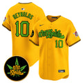 Men's Pittsburgh Pirates Wiz Khalifa Vapor Premier Limited Jersey - All Stitched - Gold, Bryan Reynolds