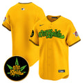 Men's Pittsburgh Pirates Wiz Khalifa Vapor Premier Limited Jersey - All Stitched - Gold, Team