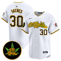 Men's Pittsburgh Pirates Wiz Khalifa Vapor Premier Limited Jersey - All Stitched - White, Paul Skenes
