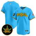 Men's Pittsburgh Pirates Wiz Khalifa Vapor Premier Limited Jersey - All Stitched - Light Blue, Team