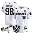 Men's Raiders 2024 Vapor Premier Limited Jersey - 65th Anniversary - All Stitched - White Limited, Maxx Crosby