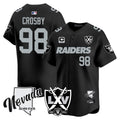 Men's Raiders 2024 Vapor Premier Limited Jersey - 65th Anniversary - All Stitched - Black, Maxx Crosby