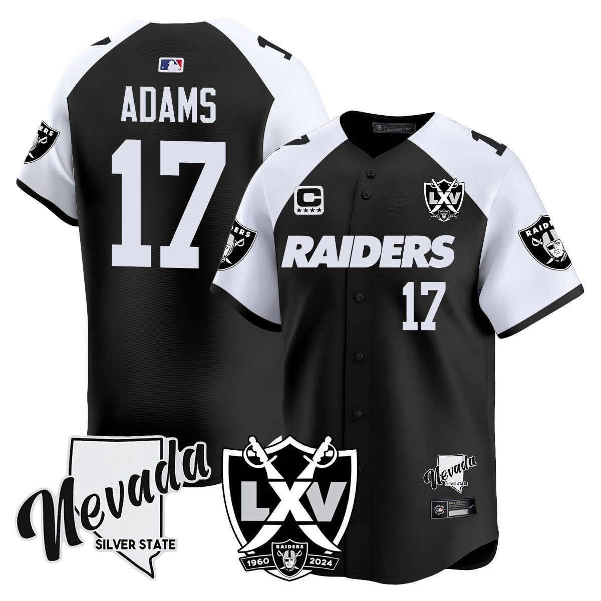 Men's Raiders 2024 Vapor Premier Limited Jersey - 65th Anniversary - All Stitched - Black Alternate, Davante Adams